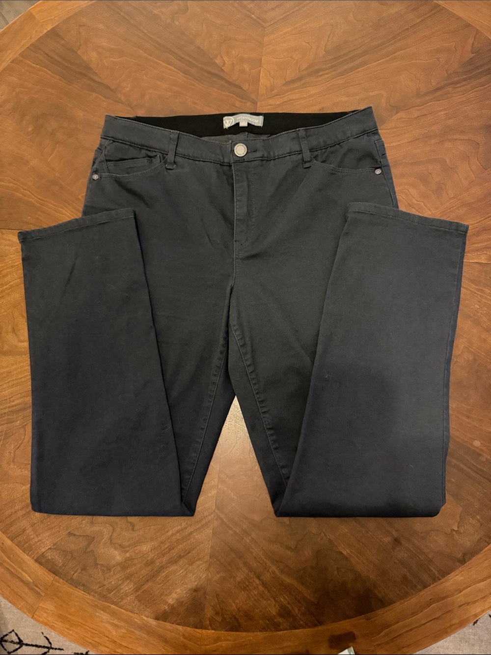 Wit & Wisdom Black Straight-Leg Jeans